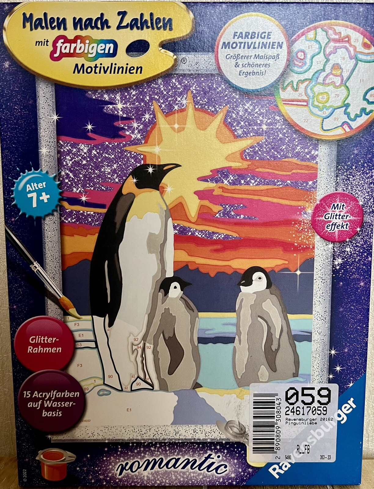 Ravensburger Malen nach Zahlen Classic Serie D Romantic Pinguinliebe 20162