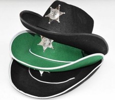 Sheriff Karneval Halloween Fasching Revolverheld Polizeihut Western Cowboy 