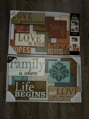 Love Life Family Pictures Set Of 2