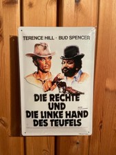 DIE RECHTE UND DIE LINKE HAND......Bud Spencer & Terence Hill Blechschild 20x30