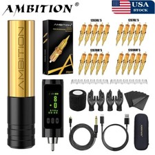 Ambition RCA Rotary Tattoo Machine Permanent Makeup Machine Kit Coreless Motor