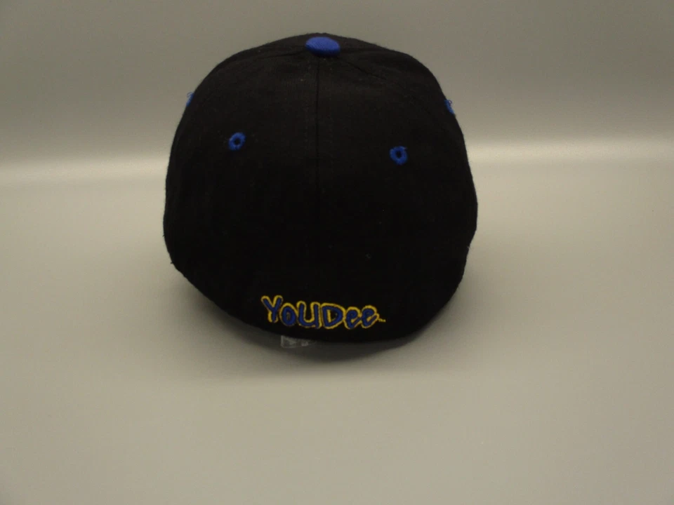 Youdee Mascot Hat Cap Fitted Mens 7 Black Blue Delaware Fighting Blue Hen Zephyr - Image 3 of 4