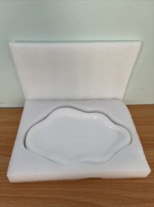 Cloud Jewelry Trinket Dish Tray – White Resin Ornament Holder for Rings & Small 