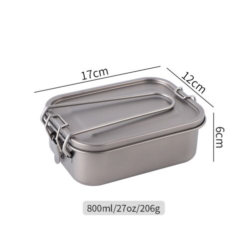 Pure Titanium Bento Dinner Box Leak-Proof Lunch Box Containers for Camping Home - Afbeelding 4 van 17