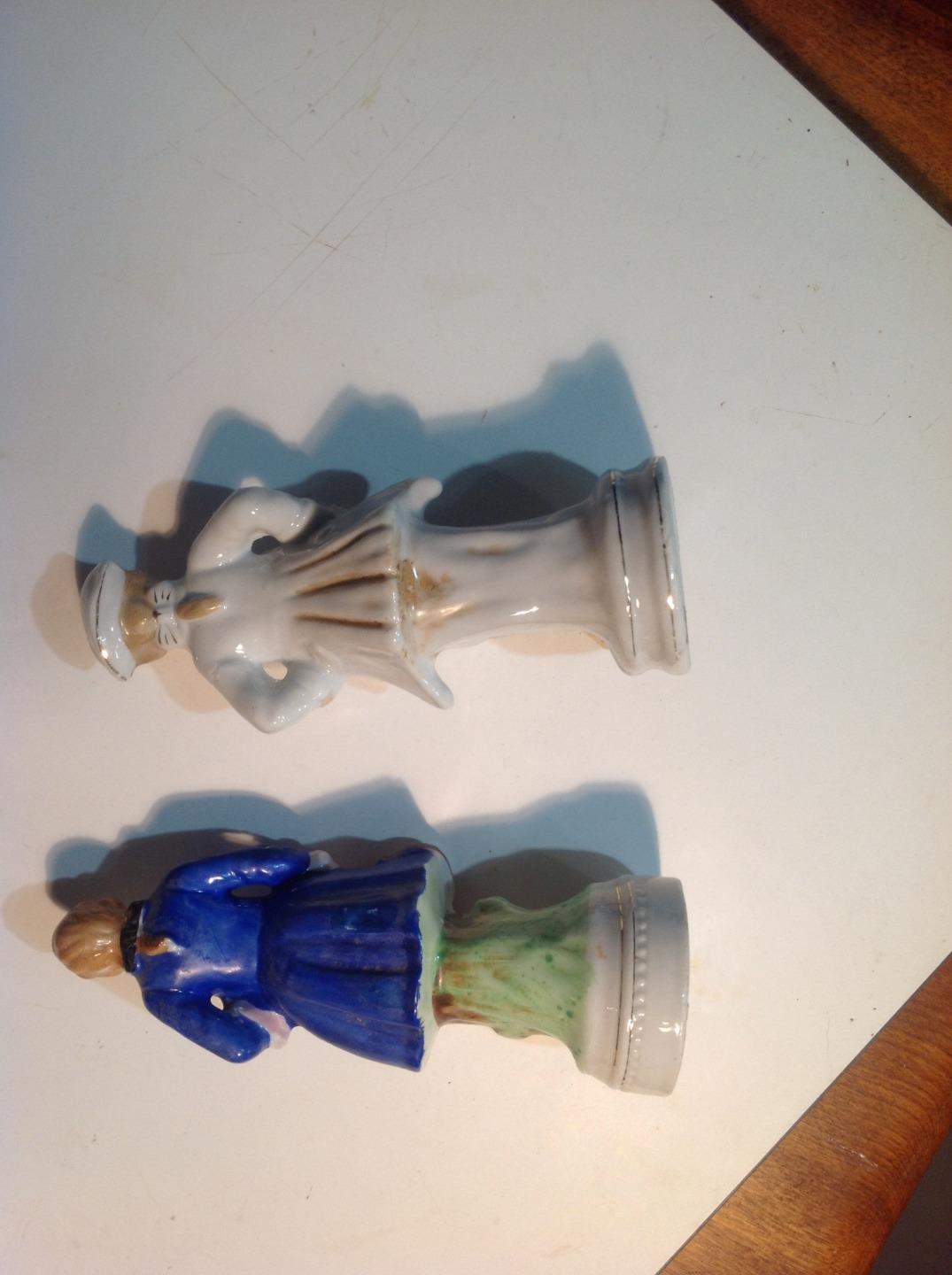 Made in Occupied Japan Ceramic Statues 2" Base Literary Characters Free