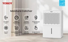 TOSOT 50 Pint 4500 Sq Ft Dehumidifier Energy Star Super Quiet DI66