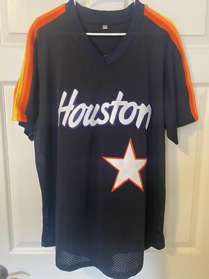 Nolan Ryan Houston Astros MLB Navy Blue Jersey Men's Large, NEW (HUCK S)