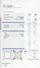 GIA 14k white gold 1.50ct princess diamond engagement ring 4.4g F SI2 estate — photo 2