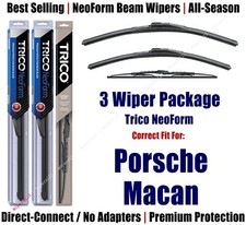 3pk Super-Premium NeoForm Wipers fit 2015+ Porsche Macan - 162413/2013/15I