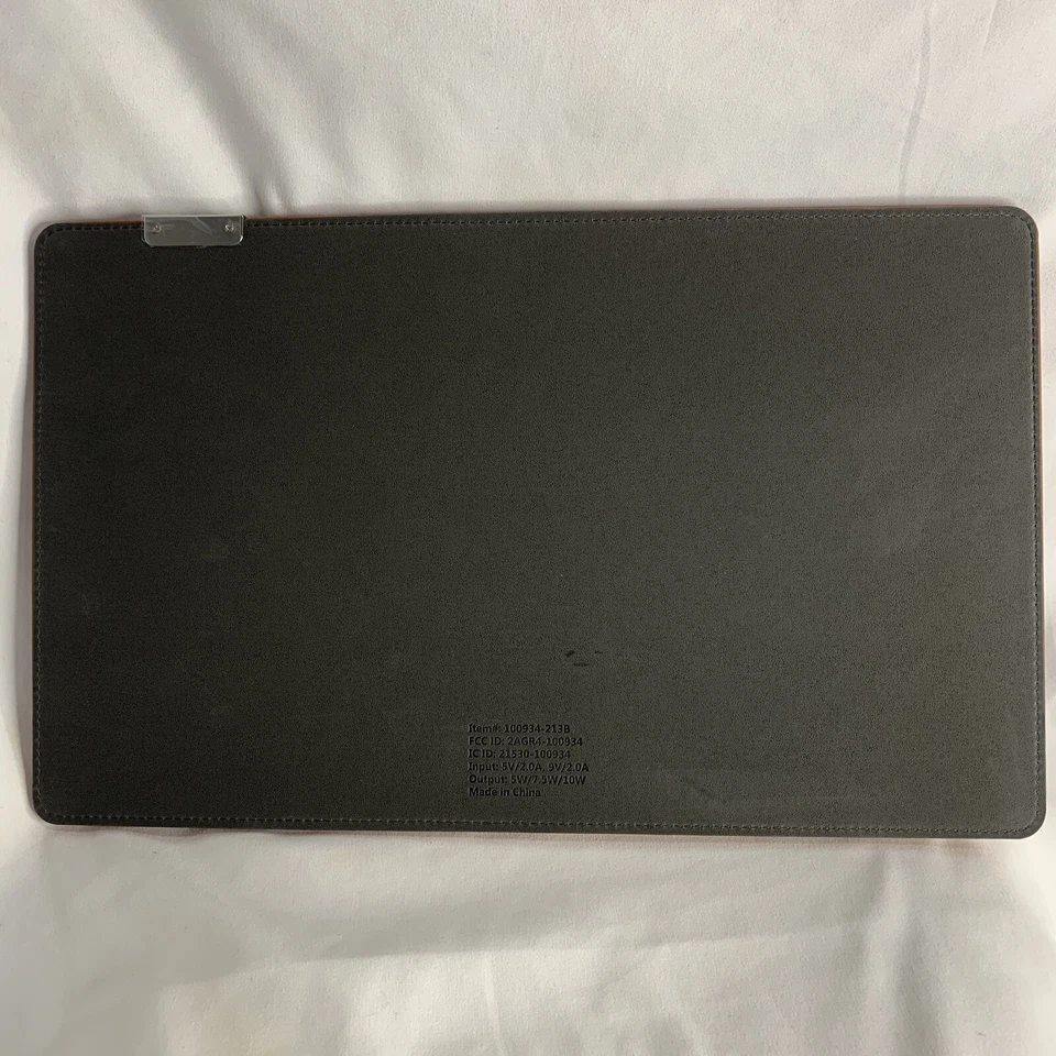 Wireless Charger 2in1 Mouse Pad QI Wireless Charging Faux Leather iPhone Android - Image 3 of 4