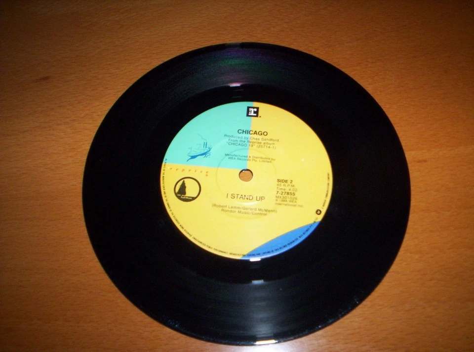 CHICAGO :I DON'T WANNA LIVE WITHOUT YOUR LOV PICTURE SLEEVE 7 INCH 45 1988 - Image 4 of 4