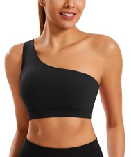Joyspels Smooth Sports Bras For Women One Shoulder Impact Asymmetrical Workout