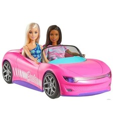 Barbie Hot Wheels Convertible Pink Car Remote Control RC 2 Barbie Dolls Sealed