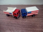 Hot Wheels Vintage   1973 American Hauler and Flying Colors American Tipper set