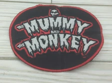 The Mummy And The Monkey Embroidered Logo Sew On Patch Horror Hosts