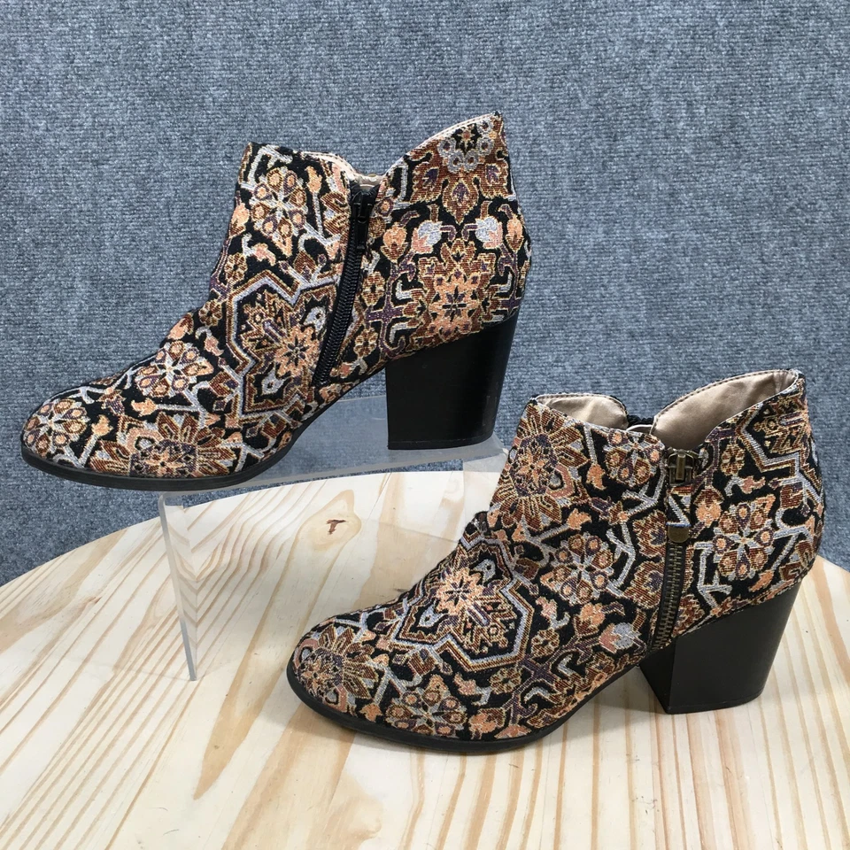 Style & Co. Botas Mujer 10 M Masrinaa Botín Multicolor Imitación Cuero Tobillo Foto 3 de 4