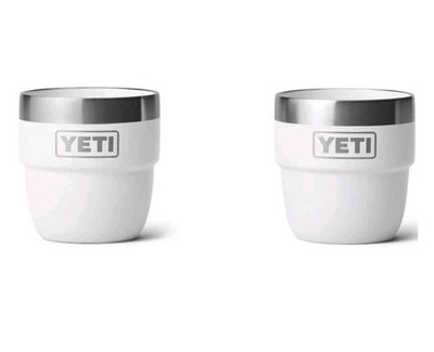YETI 4 OZ Rambler Stackable Cups 2-Pack (white) New