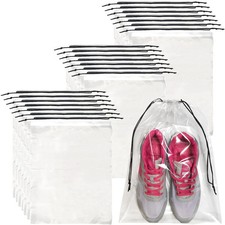 50 Pcs Shoe Bags for Travel,Large Transparent Travel Shoe Bags for Packing,Cl...