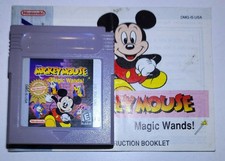 Mickey Mouse Magic Wands! Nintendo Gameboy Cartridge and Manual Tested Working