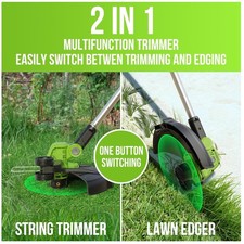 Cordless Weed Whacker with Auto-Feed  Edging Capabilities