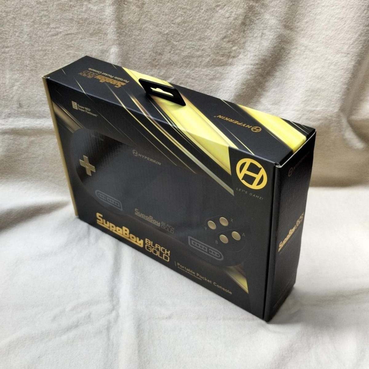 Hyperkin SupaBoy Portable Game Console Black Gold Edition New | eBay