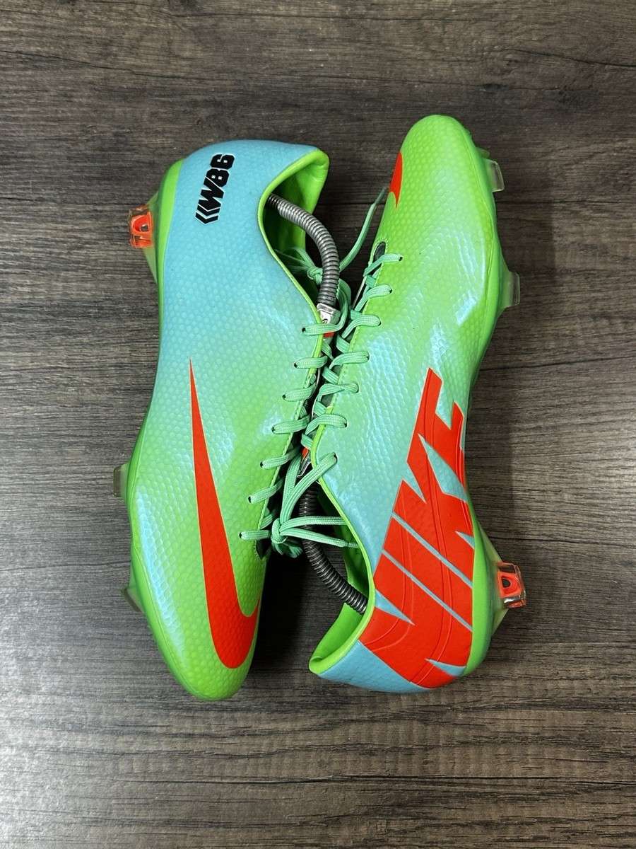 Nike Mercurial Vapor 9 FG ACC Lime Crimson 555605-380 Men's Size