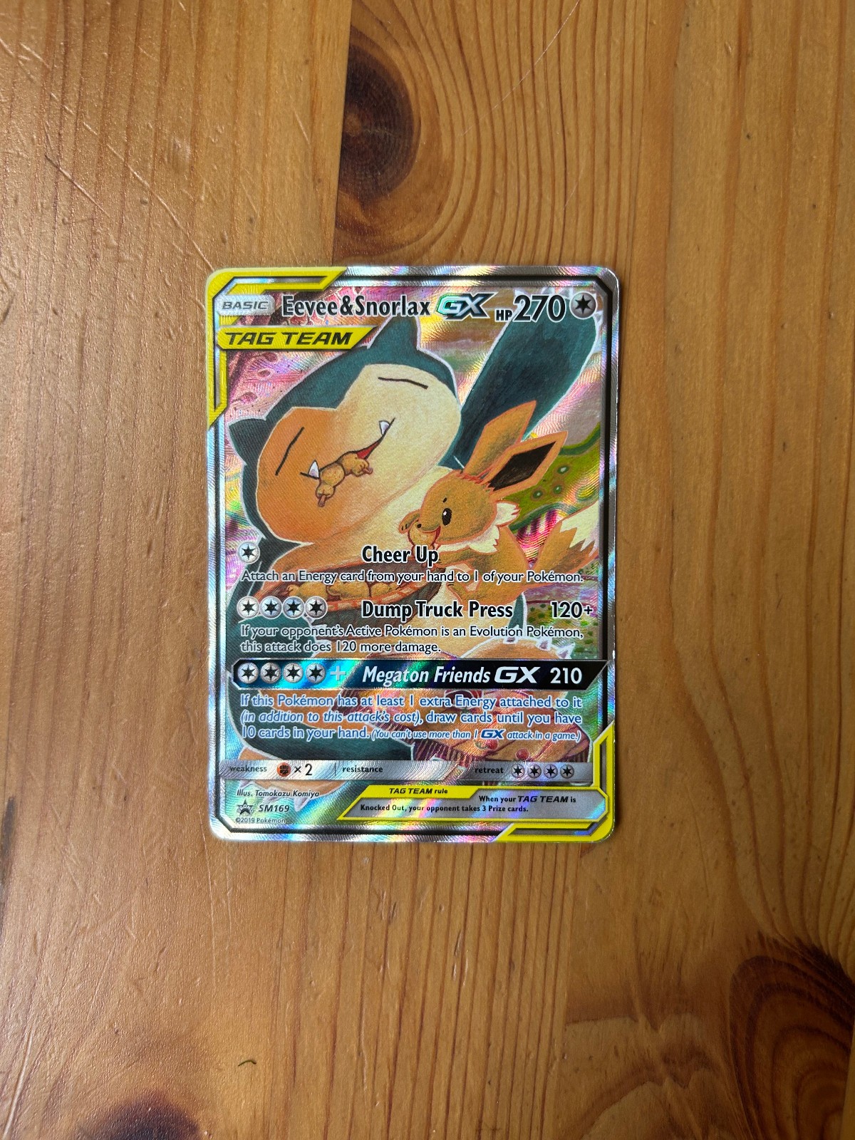 Eevee & Snorlax GX SM169 Sm Holo