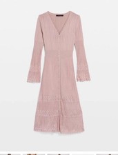 NWT WHBM Sz SP 4,6,8 Button Front Sweater Dress Scalloped Hem Orig Price $180