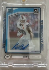 2024 Panini Clearly Donruss - Rated Rookie Keon Coleman #67 Autographs (AU, RC)