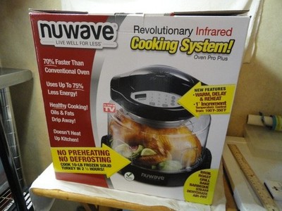 NEW NUWAVE INFARED PRO PLUS OVEN MODEL 20631 BLACK COOKING SYSTEM