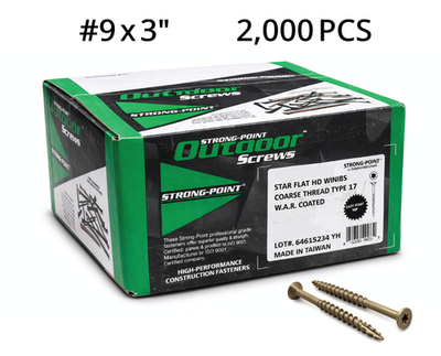 #ad #ad 2000 PCS #9 X 3quot; Deck Screws Torx Star Drive OK for Pressure Treated Wood $141.11
