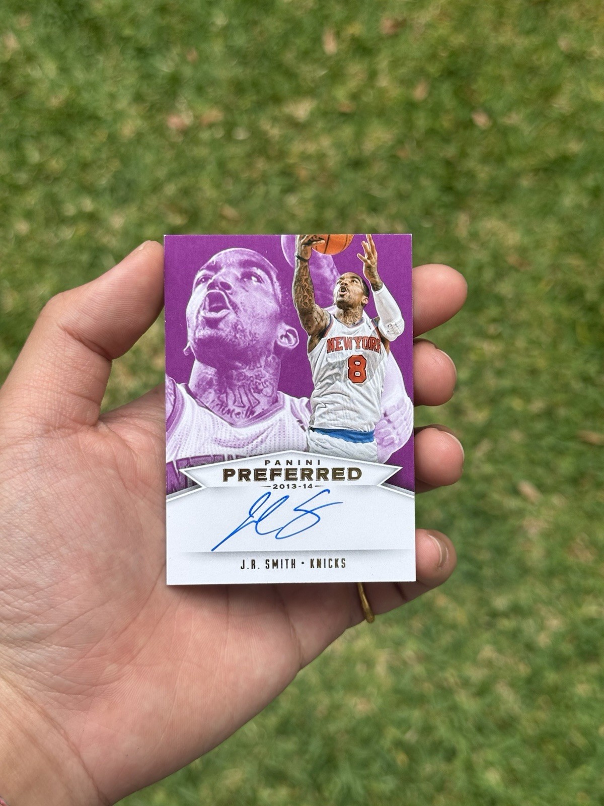 2013-14 Panini Preferred J.R. SMITH New York Knicks Auto /15