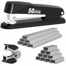 Metal Stapler Heavy Duty 50 Sheet Capacity with 1750 Staples and Staple Remov...