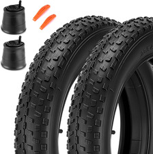20/26x4.0 Fat Tire for Ebike and MTB, High-Performance 26/20x4.0 Fat Tires Set w