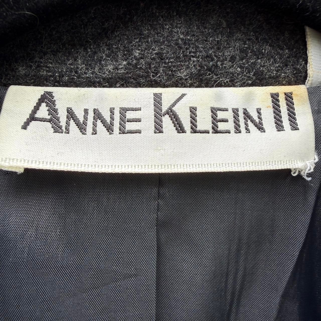 Vintage Anne Klein II Lightweight Wool Double Breasted Blazer image 2