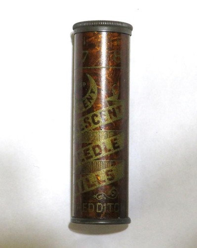 Cresent Mills Sewing Needles Container Case Despencer Redditch Best English - Picture 2 of 10