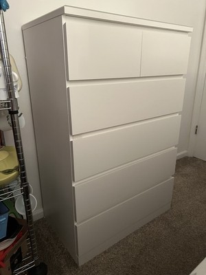 IKEA Storklinta Dresser w/ Glass Top