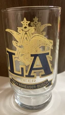 Vintage LA Beer From Anheuser Busch Beer Glass Tumbler