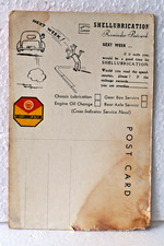 Vintage Shell Lubrikation Erinnerung Postkarte Next Week Service Garage Petroli