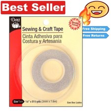 Versatile 1/8-Inch Craft and Sewing Tape for Hems  Seam Repairs, 8-1/3 Yards