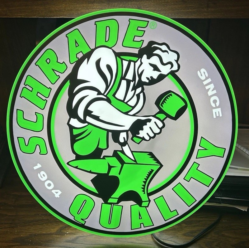 Schrade Blades Black, Green, White, Grey Quality 120V LED Sign Knives