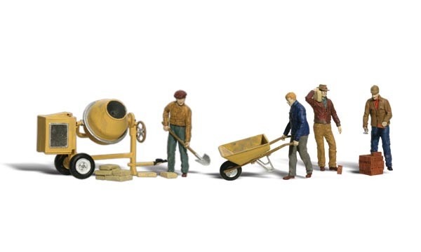 Woodland Scenics Gauge 0/O ""Mason With Concrete Mixer"" Item: A2753