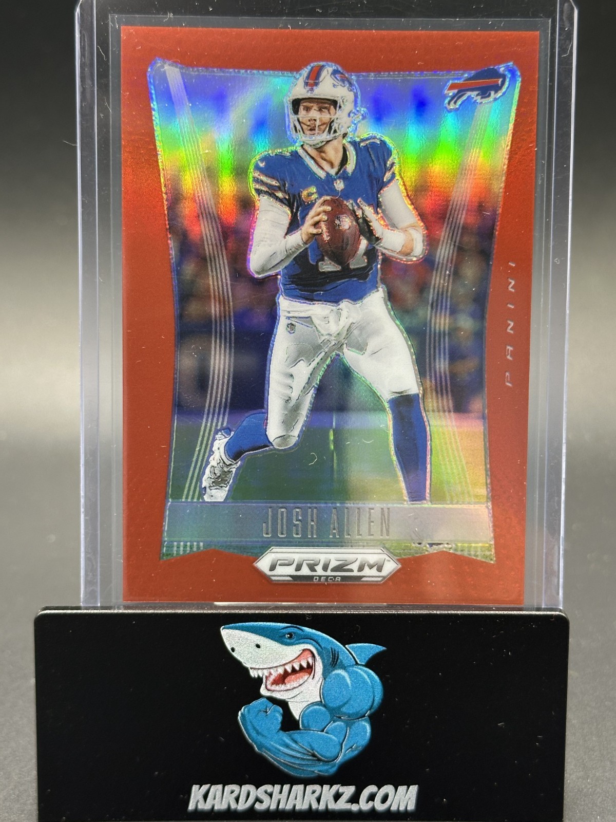2024 Panini Prizm Deca Red Prizm #'d /199 Josh Allen #28 sp