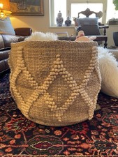 Pottery Barn Kids 15  Collapsable Silver Metallic Toy Dump