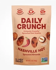 Daily Crunch Sprouted Almonds Nashville Hot 5 oz