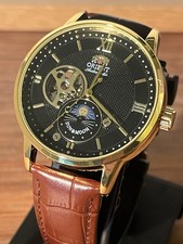 Orient RA-AS0004B10B Sun & Moon V3 Automatic Open Heart Black/Gold 42mm