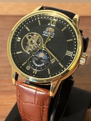Orient RA-AS0004B10B Sun & Moon V3 Automatic Open Heart Black/Gold