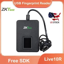 ZKTeco ZK9500 Live10R USB Optical Biometric Fingerprint Scanner Reader Sensor US