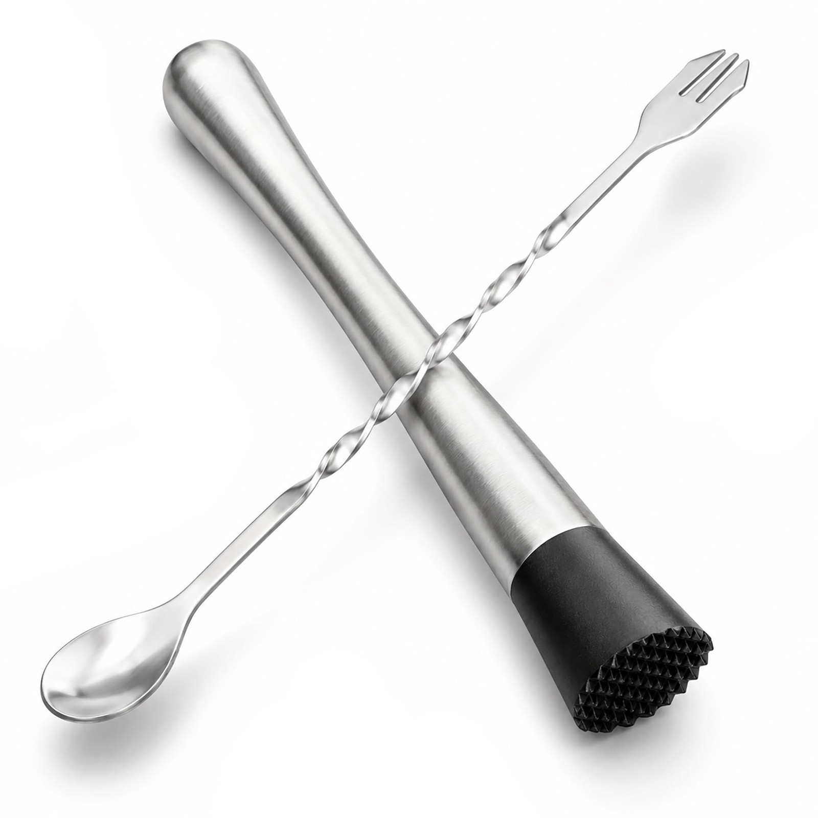 Ortarco 10 Inch Stainless Steel Muddler for Cocktail and 10 Large, Silver