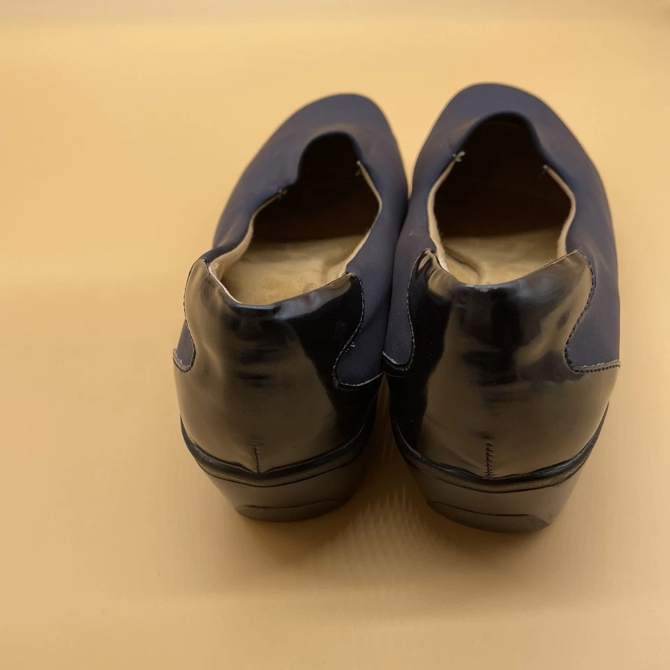 Soft Spots 女式一脚蹬楔形鞋跟蓝色 11 M 码 — 第 3/4 张图片